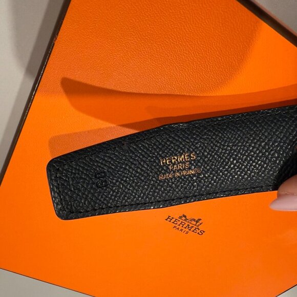 Hermes Reversible Belt Strap Red Black  32mm Size Small or XS 60cm - Picture 2 of 9